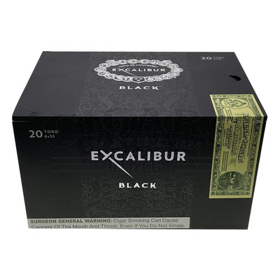 Hoyo De Monterrey Excalibur Black Toro Box Closed Front View