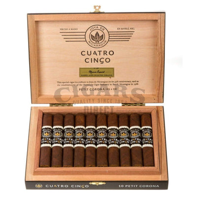 Joya De Nicaragua Cuatro Cinco Petit Corona Box Open