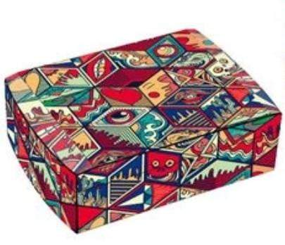 Jungle Love Collage Travel Humidor Set