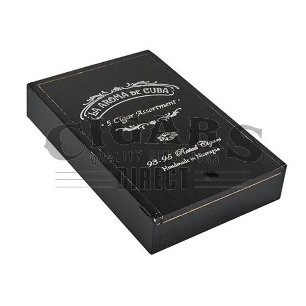 La Aroma de Cuba 5 Cigar Assortment Sampler Box Closed