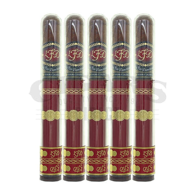 La Flor Dominicana Double Ligero Corona Tubo Natural 5 Pack