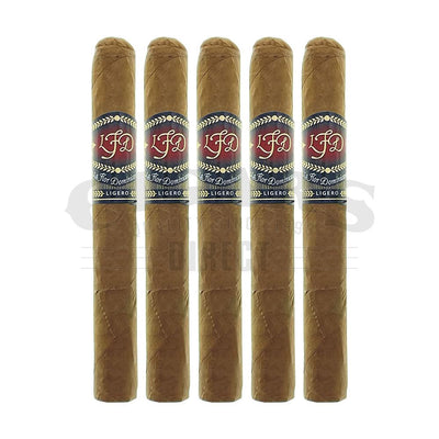 La Flor Dominicana Ligero L-100 Corona Tubo Natural 5 Pack of Cigars
