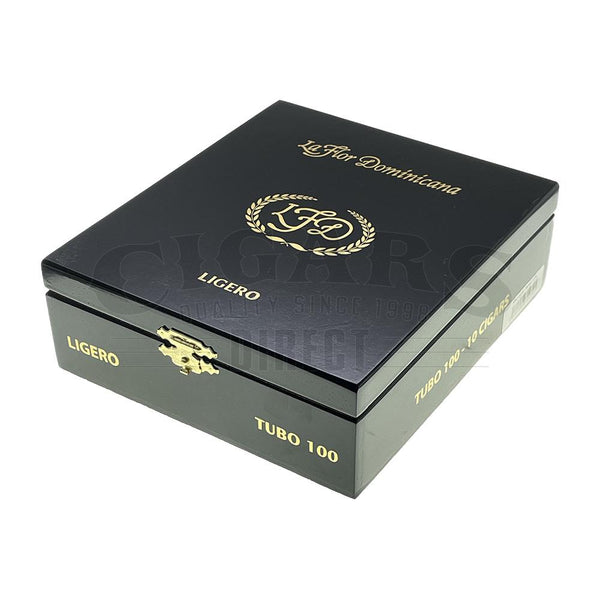 La Flor Dominicana Ligero L-100 Corona Tubo Natural Closed Box