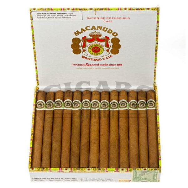 Macanudo Cafe Baron De Rothschild Box Open