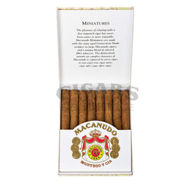 Macanudo Cafe Miniatures Box Open