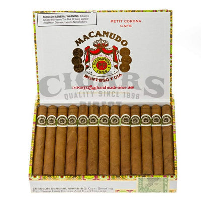 Macanudo Cafe Petit Corona Box Open