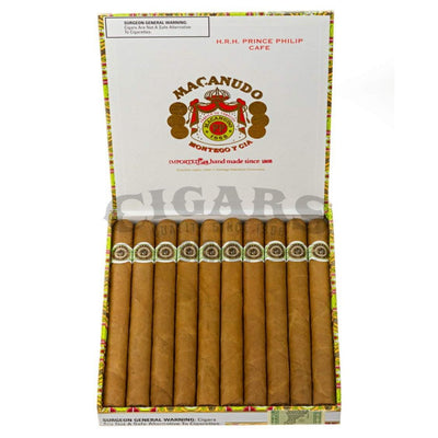 Macanudo Cafe Prince Phillip Box Open