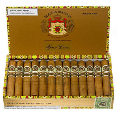 Macanudo Gold Label Duke Of York Box Open