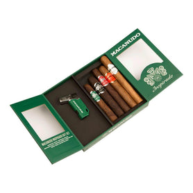 Macanudo Inspirado 5 Cigar Collection with Lighter Gift Set Open