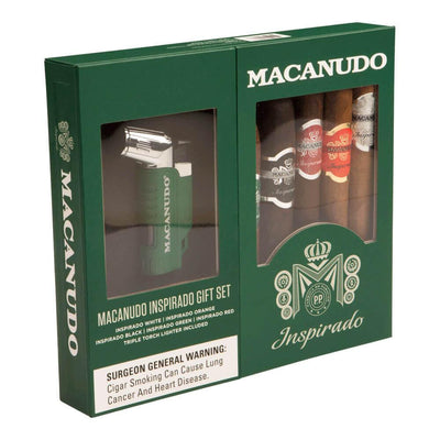 Macanudo Inspirado 5 Cigar Collection with Lighter Gift Set