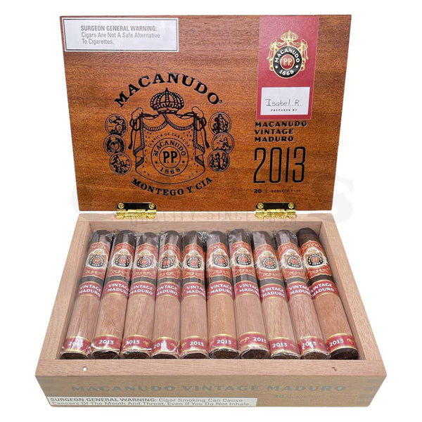 Macanudo Vintage Maduro 2013 Robusto Open Box