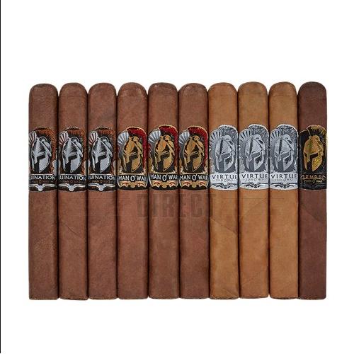 Man O' War Box-Pressed 10 Cigar Sampler