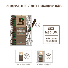 Medium Boveda Humidor Bag Capacity