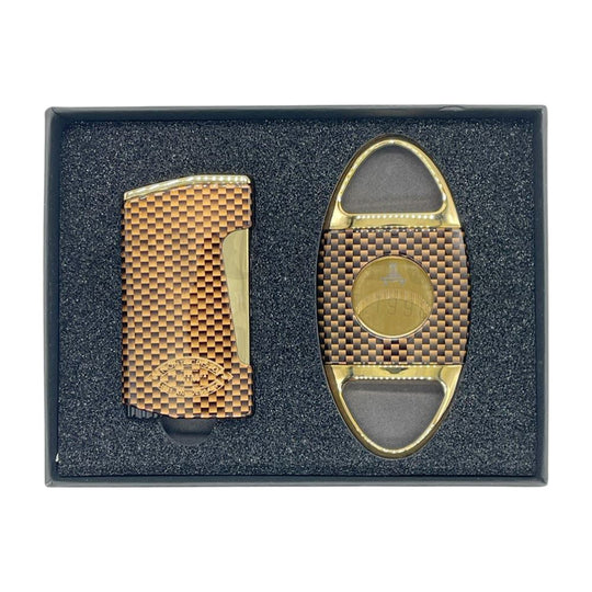 Montecristo 1935 Lotus Lighter and Cutter Gift Set with Box