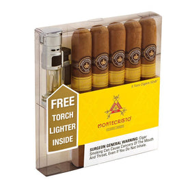 Montecristo Classic Toro 5-Pack Plus Lighter 5-Pack