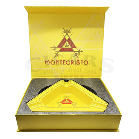 Montecristo Classic Triangle Yellow Ashtray Open Box
