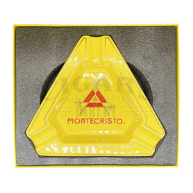 Montecristo Classic Triangle Yellow Ashtray Top View