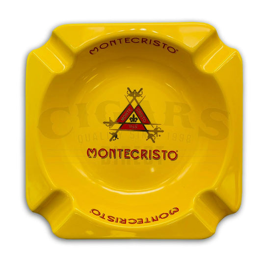 Montecristo Traditional Yellow Square 4 Cigar Ashtray