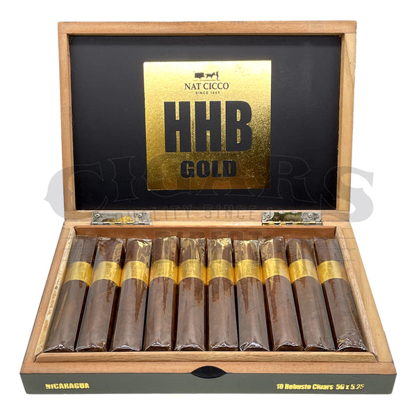 Nat Cicco HHB Gold Robusto Open Box