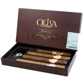 Oliva Gift Assortment and Cutter Sampler Open