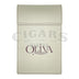 Oliva Light Leather and Hand Stiched Hard Cover Cigar Case Front View