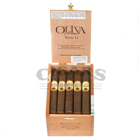 Oliva Serie G Maduro Belicoso Box Open