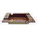 Oliva Square Brown 4 Cigar Ashtray Side View