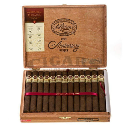 Padron 1964 Anniversary Monarcas Maduro Box Open