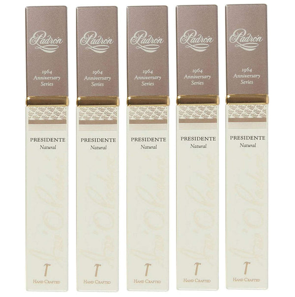 Padron 1964 Anniversary Presidente Tubo Natural 5 Pack