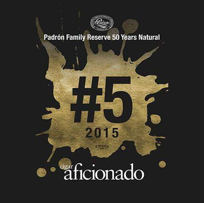 Padron Family Reserve No.50 Natural 2015 No.5 Cigar of The Year