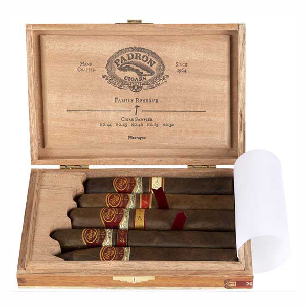 Padron Family Reserve Maduro 5 Cigar Sampler Open Box