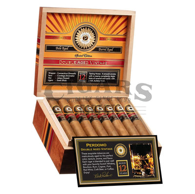Perdomo Double Aged 12 Year Vintage Connecticut Churchill Open Box