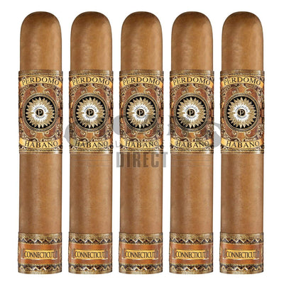 Perdomo Habano Bourbon Barrel Aged Connecticut Robusto 5 Pack