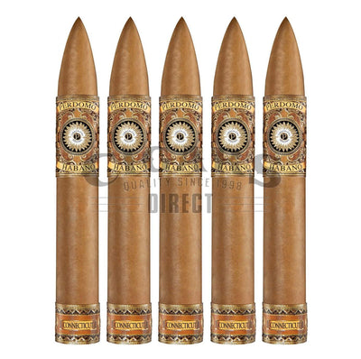 Perdomo Habano Bourbon Barrel Aged Connecticut Torpedo 5 Pack 