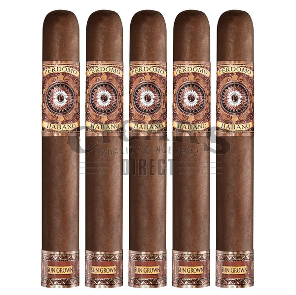 Perdomo Habano Bourbon Barrel Aged Sungrown Epicure 5 Pack