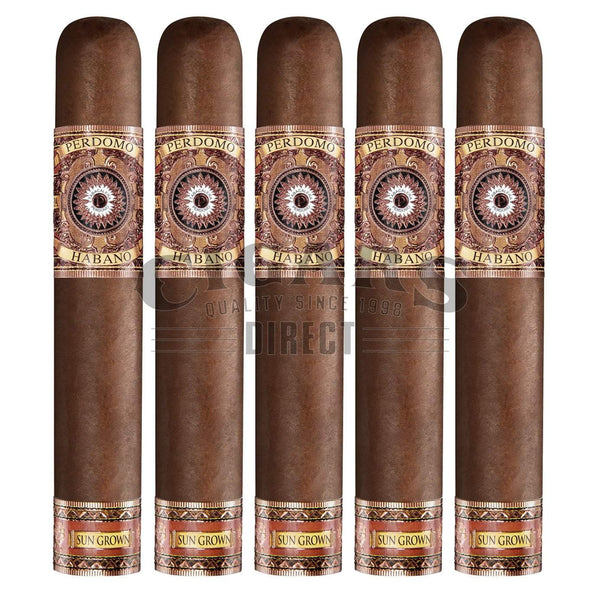 Perdomo Habano Bourbon Barrel Aged Sungrown Gordo 5 Pack