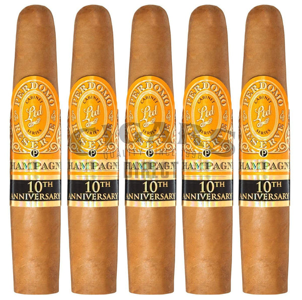 Perdomo Reserve 10th Anniversary Champagne Figurado 5 Pack