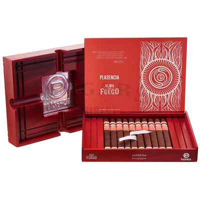 Plasencia Alma Del Fuego Candente Robusto Open Box with Ashtray