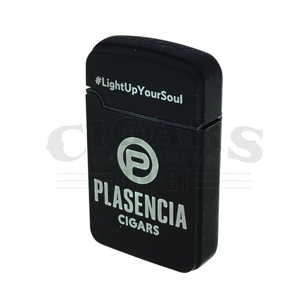 Plasencia Single Torch Black Lighter Closed