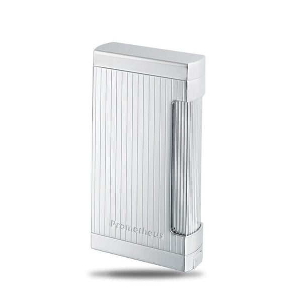 Prometheus Ultimo X Triple Torch Lighter Chrome Vertical Lines