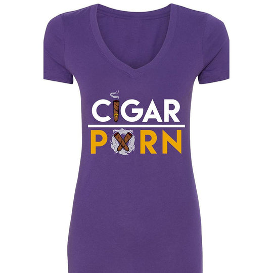 Purple Cigar Pxrn Classic Women's V-Neck T-Shirt