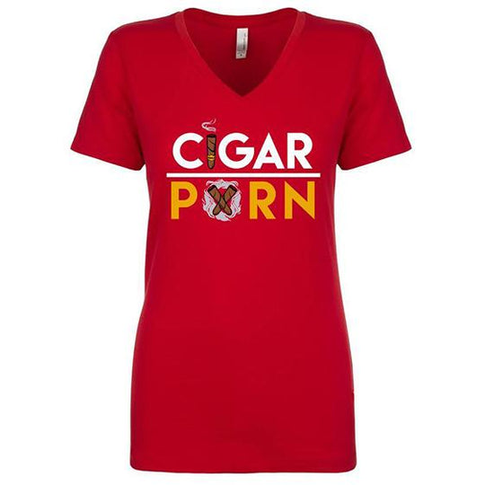 Red Cigar Pxrn Classic Women's V-Neck T-Shirt
