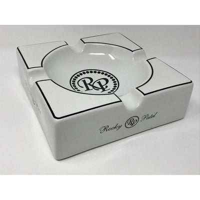 Rocky Patel 4 Cigar Pearl Square Ashtray Angled View