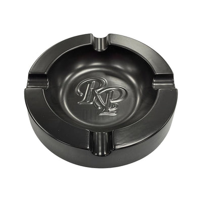 Rocky Patel Matte Black XXL Ashtray Front View