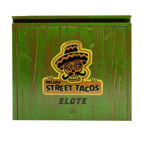 Rojas Street Tacos Elote Firecracker Short Robusto Closed Box Top View