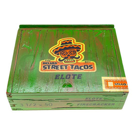 Rojas Street Tacos Elote Firecracker Short Robusto Closed Box