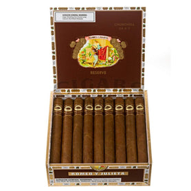 Romeo Y Julieta Reserve Churchill Box Open