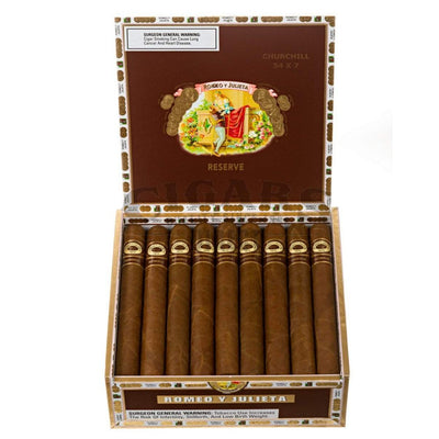 Romeo Y Julieta Reserve Churchill Box Open