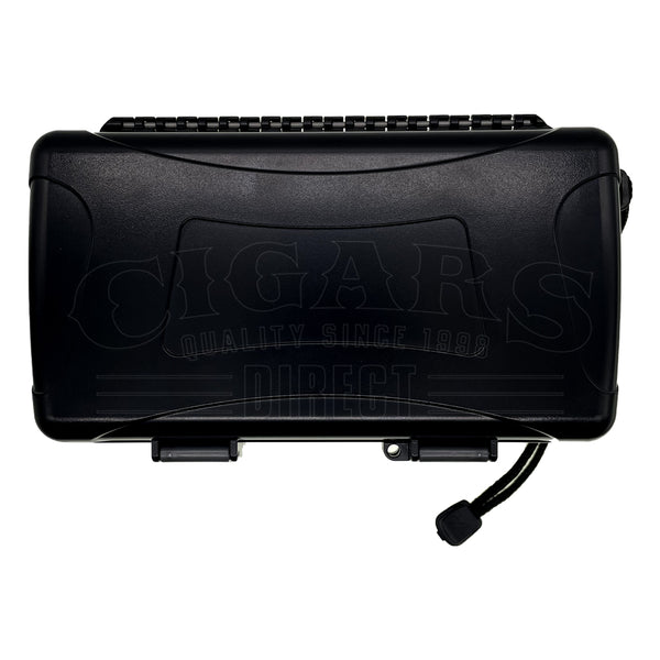 Rugged Black 15 Count Waterproof Travel Case Top View