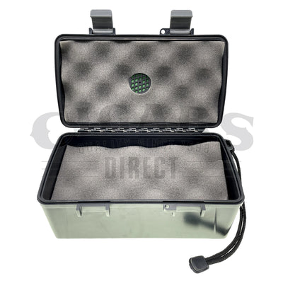 Rugged Black 15 Count Waterproof Travel Case Open
